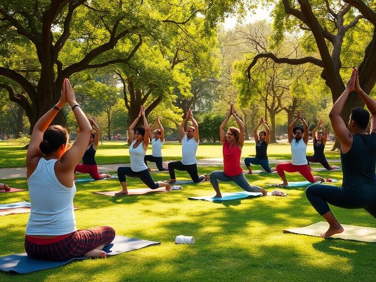 Outdoor Yoga Classes in Adyar