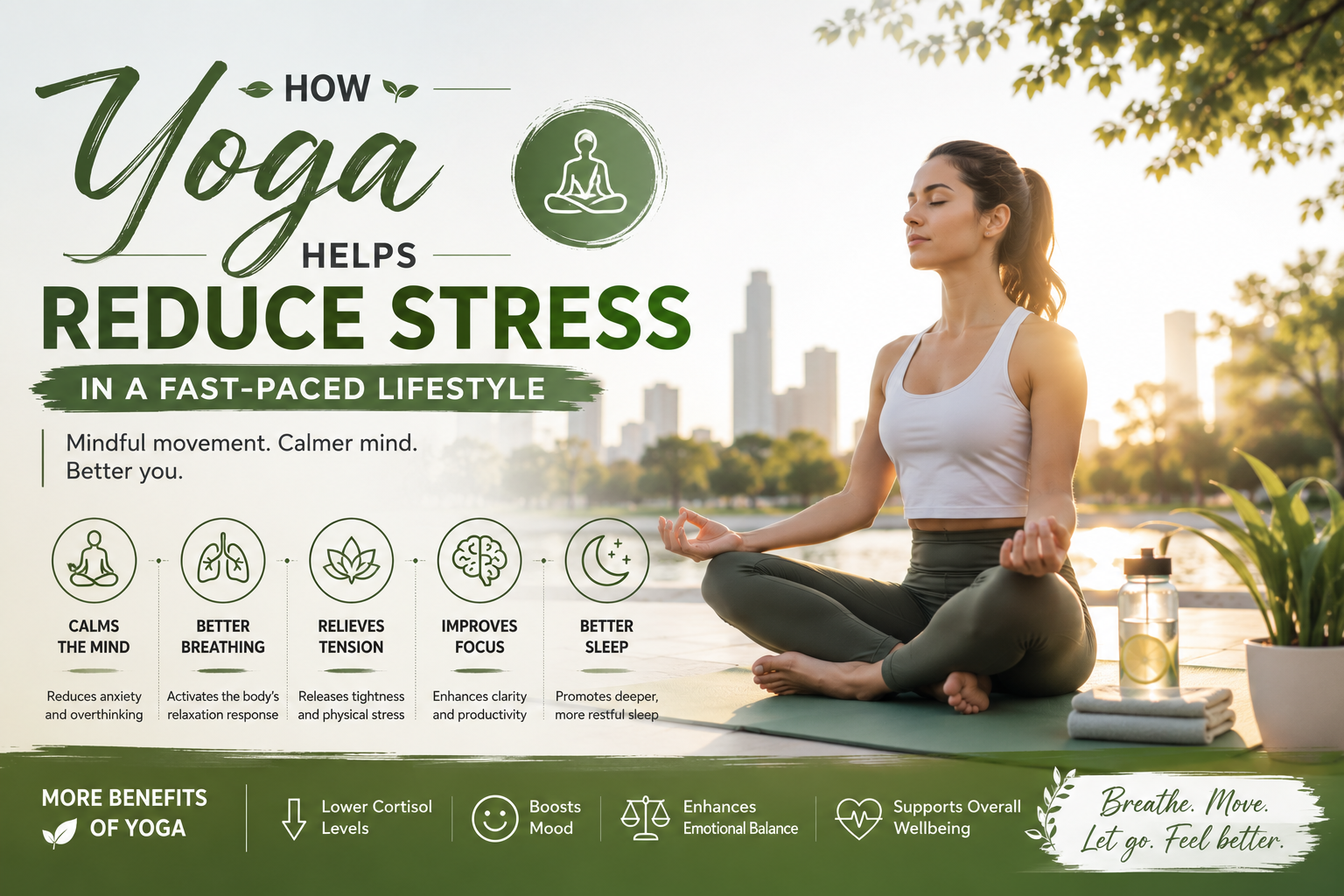 Learn how yoga helps reduce stress through mindful movement, breathing exercises, and relaxation techniques that support better mental and physical health.